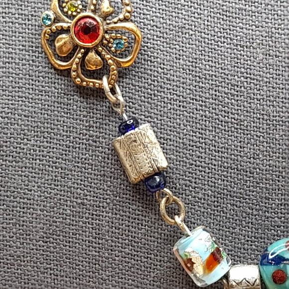 Chico's Lamp-work Glass Pendant Necklace, 20" - Picture 4 of 14